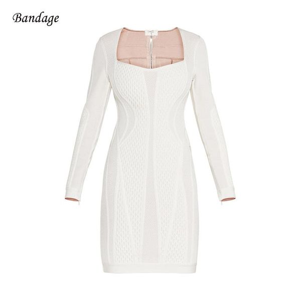 casual dresses black white long sleeves bandage dress 2021 women bodycon celebrity formal party vestidos winter, Black;gray
casual dresses black white long sleeves bandage dress 2021 women bodycon celebrity formal party vestidos winter, Black;gray