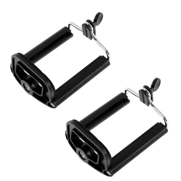 cell phone mounts & holders durable mobile clip adapter universal for tripod monopod holder clamp bracket mount black anti-skid