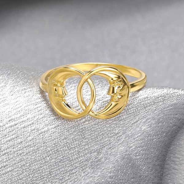 wedding rings double crescent moon for women celestial jewelry stainless steel promise ring friend gifts bff gothic accessories, Slivery;golden
wedding rings double crescent moon for women celestial jewelry stainless steel promise ring friend gifts bff gothic accessories, Slivery;golden