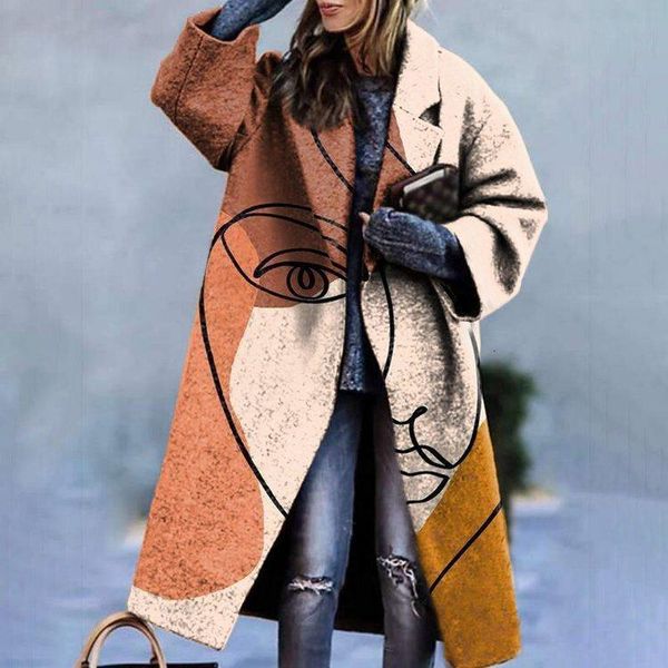women's wool & blends colorblock plaid long-sleeved lapel coat printed dragon and phoenix woolen, Black
women's wool & blends colorblock plaid long-sleeved lapel coat printed dragon and phoenix woolen, Black