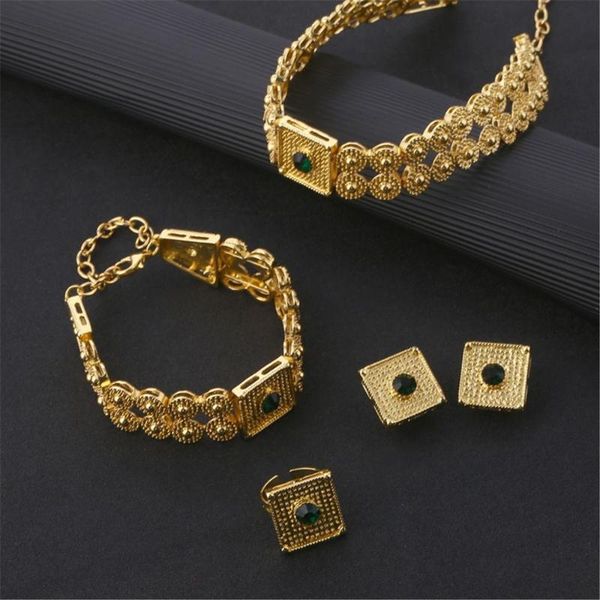 earrings & necklace ethiopian fashion gold color bracelet ring african jewelry set gift, Silver
earrings & necklace ethiopian fashion gold color bracelet ring african jewelry set gift, Silver