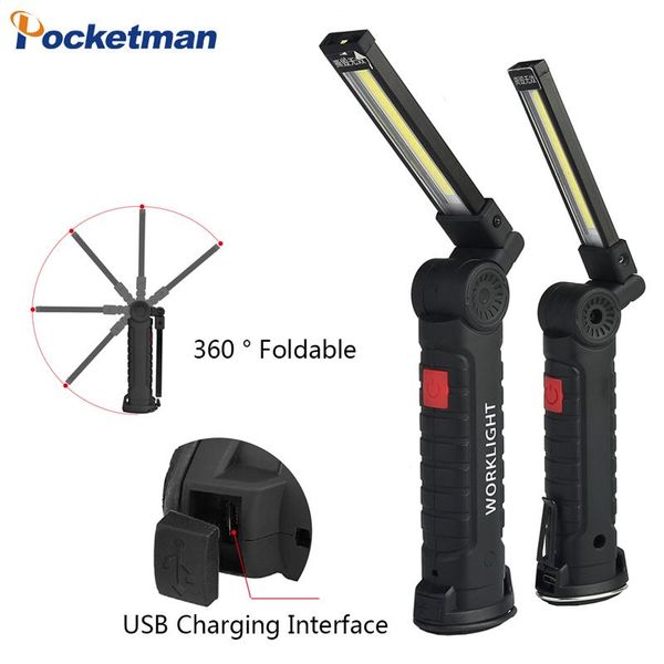 portable 5 mode cob torch usb rechargeable led work light magnetic lanterna hanging tent lamp built-in battery flashlights torche torches
portable 5 mode cob torch usb rechargeable led work light magnetic lanterna hanging tent lamp built-in battery flashlights torche torches