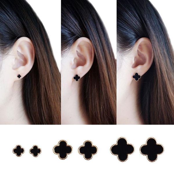 four seasons pure silver needle black clover korean style, simple earrings, female students
four seasons pure silver needle black clover korean style, simple earrings, female students
