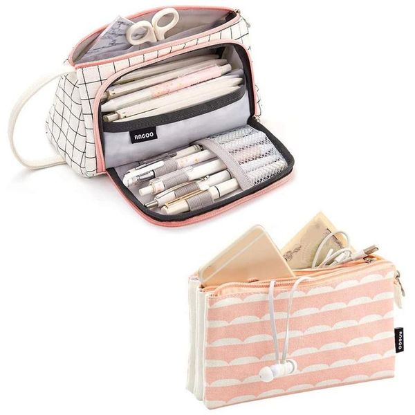 pcs pencil case large capacity bag and 3 layers pouch for office teen girl student women bags
pcs pencil case large capacity bag and 3 layers pouch for office teen girl student women bags
