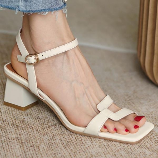 sandals women's genuine leather thick med heel comfortable narrow band open toe summer elegant ladies ol style casual daily shoe, Black
sandals women's genuine leather thick med heel comfortable narrow band open toe summer elegant ladies ol style casual daily shoe, Black