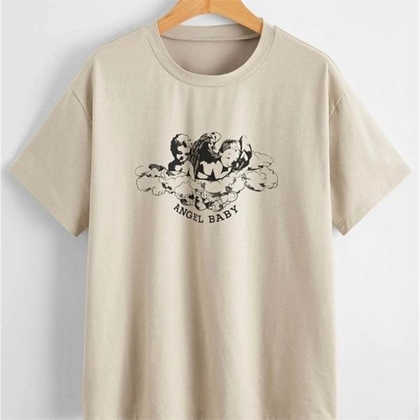 angel baby graphic summer fashion tshirt women tumblr cute t-shirt casual short sleeves printed tee 210512, White
angel baby graphic summer fashion tshirt women tumblr cute t-shirt casual short sleeves printed tee 210512, White