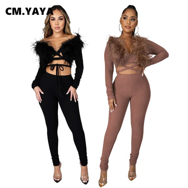 two 2 piece set women winter fitness outfits feather + staed jogger pants suits overalls street active trasuitby air, White
two 2 piece set women winter fitness outfits feather + staed jogger pants suits overalls street active trasuitby air, White