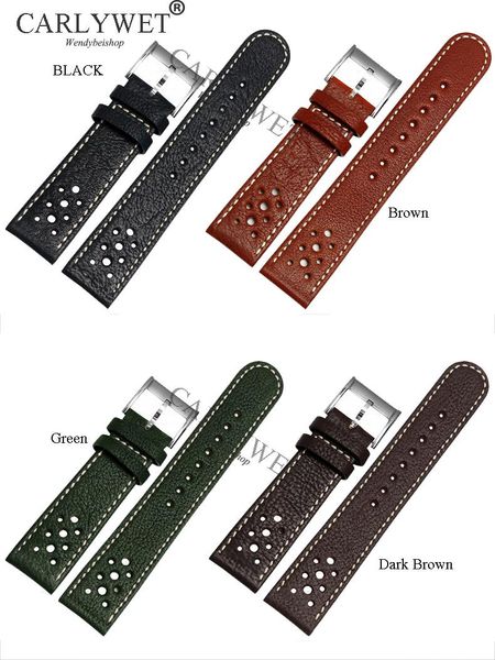 watch bands carlywet 20 22mm wholesale handmade leather brown black green vintage replacement wrist band strap belt for brand, Black;brown
watch bands carlywet 20 22mm wholesale handmade leather brown black green vintage replacement wrist band strap belt for brand, Black;brown