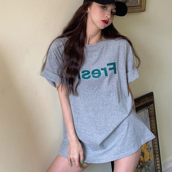 women's t-shirt women's fashion o neck summer letter print leisure short sleeve harajuku oversized tee shirt, White
women's t-shirt women's fashion o neck summer letter print leisure short sleeve harajuku oversized tee shirt, White