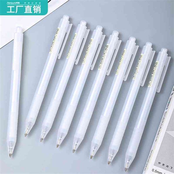 ruixiang white pen black 0.5mm office fountain steel bullet head push neutral pen simple boxed
ruixiang white pen black 0.5mm office fountain steel bullet head push neutral pen simple boxed