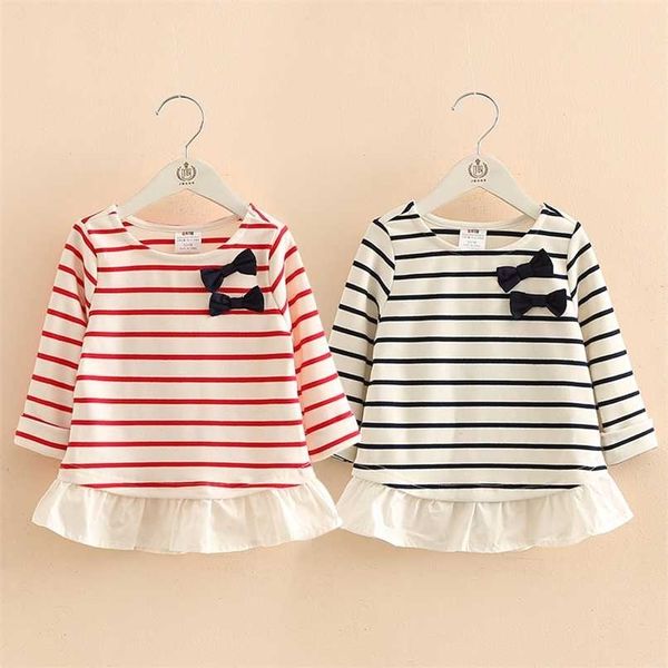 children bowknot arrival spring autumn 2-10 year kids clothes strip patchwork long sleeve o-neck t shirt baby girl 220118, Blue
children bowknot arrival spring autumn 2-10 year kids clothes strip patchwork long sleeve o-neck t shirt baby girl 220118, Blue