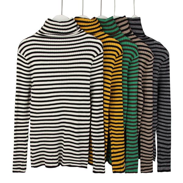 women's sweaters knitted woman long sleeve pull femme sweater women pullover plus size stripes outwear, White;black
women's sweaters knitted woman long sleeve pull femme sweater women pullover plus size stripes outwear, White;black