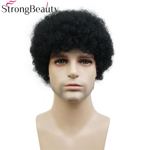 synthetic wigs strong beauty afro short kinky curly human hair wig for women or men african american natural black
synthetic wigs strong beauty afro short kinky curly human hair wig for women or men african american natural black