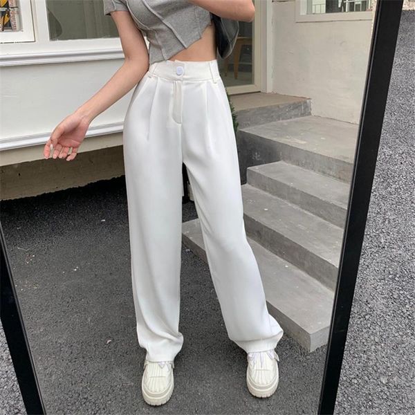 women's pants & capris hzirip button straight streetwear folds women joggers solid wide leg baggy trousers 2021 autumn loose fashion el, Black;white
women's pants & capris hzirip button straight streetwear folds women joggers solid wide leg baggy trousers 2021 autumn loose fashion el, Black;white