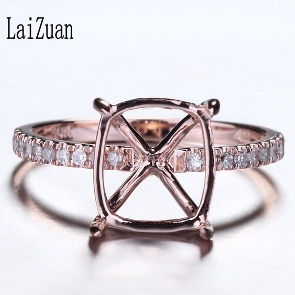 cluster rings laizuan 10x9mm cushion solid 10k rose gold 0.2ct genuine natural diamond engagement semi mount ring setting women trendy jewel, Golden;silver
cluster rings laizuan 10x9mm cushion solid 10k rose gold 0.2ct genuine natural diamond engagement semi mount ring setting women trendy jewel, Golden;silver