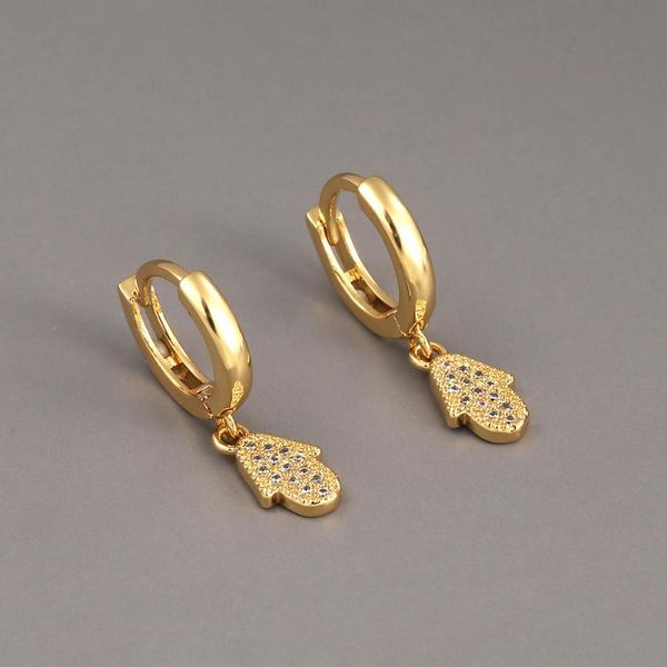 hoop & huggie arrival gold color palm drop earrings white copper inlay zircon tiny earring for women trendty jewelry accessori, Golden;silver
hoop & huggie arrival gold color palm drop earrings white copper inlay zircon tiny earring for women trendty jewelry accessori, Golden;silver