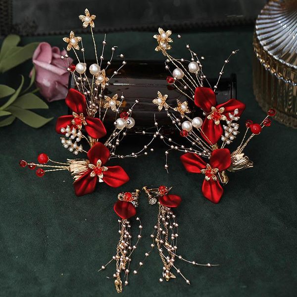earrings & necklace forseven vintage chinese style hair clip set red pin flower clips women headdress jewelry jl, Silver
earrings & necklace forseven vintage chinese style hair clip set red pin flower clips women headdress jewelry jl, Silver