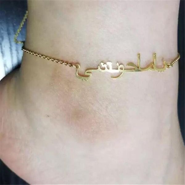anklets personalized custom arabic name anklet bracelet stainless steel handmade initial letter chain jewelry for women girl, Red;blue
anklets personalized custom arabic name anklet bracelet stainless steel handmade initial letter chain jewelry for women girl, Red;blue