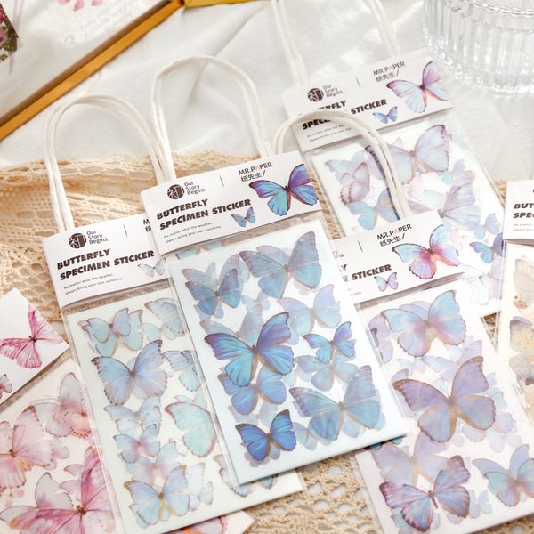 Butterfly Sticker Set Colorful PET Decorative Butterfly Stickers for Scrapbook Planner Journal
Butterfly Sticker Set Colorful PET Decorative Butterfly Stickers for Scrapbook Planner Journal