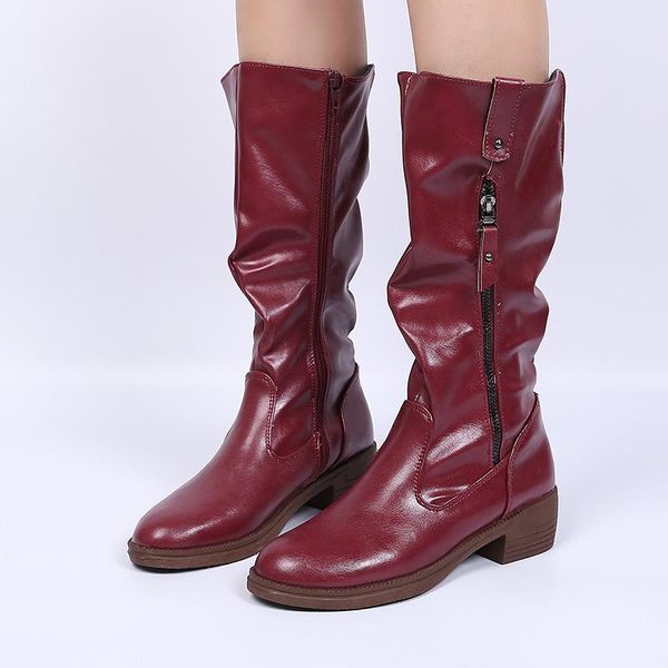size 43 ladies mid calf boots leather winter fashion women cuir femme double zippers shoes with heels winterboots woman, Black
size 43 ladies mid calf boots leather winter fashion women cuir femme double zippers shoes with heels winterboots woman, Black