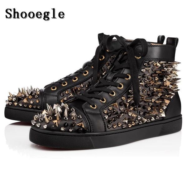dress shoes shooegle black/white leather rivets men high-fashion spike sneakers outdoors flats chaussure homme
dress shoes shooegle black/white leather rivets men high-fashion spike sneakers outdoors flats chaussure homme
