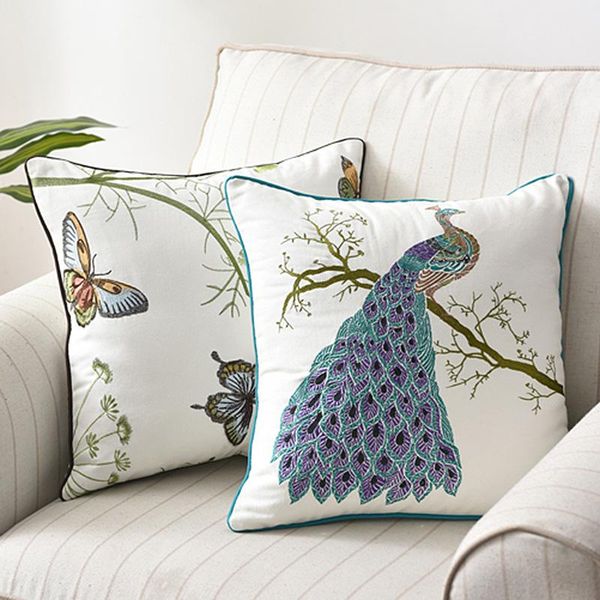 cushion/decorative pillow pastoral style embroidery peacock butterfly cushion cover country cotton home living room sofa decor
cushion/decorative pillow pastoral style embroidery peacock butterfly cushion cover country cotton home living room sofa decor