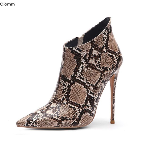 boots olomm fashion women ankle snake thin high heels nice pointed toe gorgeous casual shoes us size 3-13, Black
boots olomm fashion women ankle snake thin high heels nice pointed toe gorgeous casual shoes us size 3-13, Black