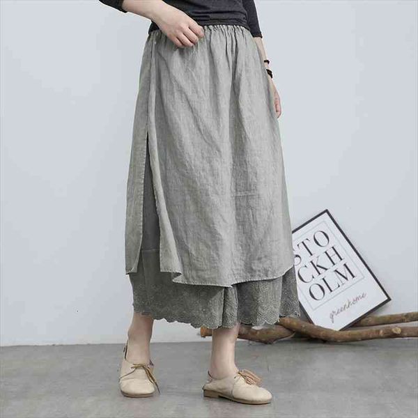 cotton linen spring summer wide women capri legged loose fake two elastic waist hollow out trousers mh706, Black;white
cotton linen spring summer wide women capri legged loose fake two elastic waist hollow out trousers mh706, Black;white