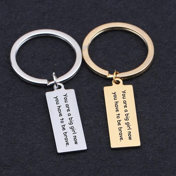 keychains stainless steel keychain engraved you are a big girl now have to be brave for daughter children gift key ring tag holder, Silver
keychains stainless steel keychain engraved you are a big girl now have to be brave for daughter children gift key ring tag holder, Silver