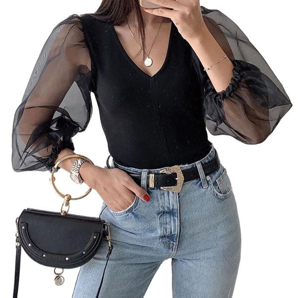 women's jumpsuits & rompers fashion mesh long sleeve v-neck romper ladies casual bodycon slim bodysuit 2021, Black;white
women's jumpsuits & rompers fashion mesh long sleeve v-neck romper ladies casual bodycon slim bodysuit 2021, Black;white