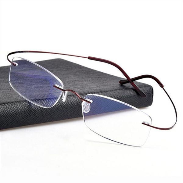 fashion sunglasses frames rimless titanium eyeglasses men flexible optical frame prescription spectacle frameless glasses women eye, Black
fashion sunglasses frames rimless titanium eyeglasses men flexible optical frame prescription spectacle frameless glasses women eye, Black