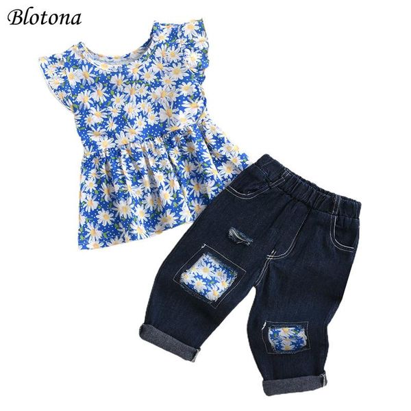 blotona est girls vest and trousers suit fashion little daisy round neck tank + elastic patchwork jeans for summer 1-5y clothing sets, White
blotona est girls vest and trousers suit fashion little daisy round neck tank + elastic patchwork jeans for summer 1-5y clothing sets, White