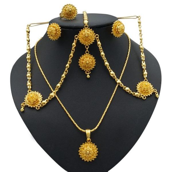 yulaili african jewelry sets necklace bangle earrings earrings for women gold color ethiopian jewellery, Silver
yulaili african jewelry sets necklace bangle earrings earrings for women gold color ethiopian jewellery, Silver
