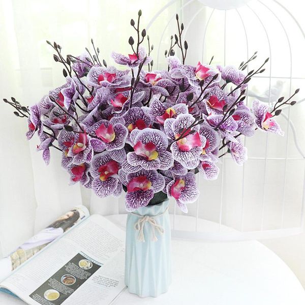 artificial flower orchid wedding bouquet phalaenopsis party home decor bedroom ornaments arrangement silk material decorative flowers & wrea 
artificial flower orchid wedding bouquet phalaenopsis party home decor bedroom ornaments arrangement silk material decorative flowers & wrea