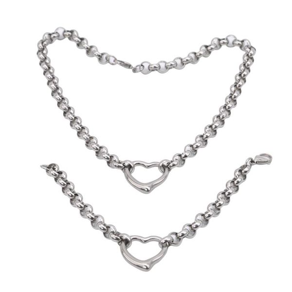 earrings & necklace ladies quality stainless steel jewelry vintage love silver color bracelet set for women gift
earrings & necklace ladies quality stainless steel jewelry vintage love silver color bracelet set for women gift