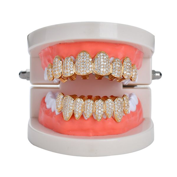 hip hop/punk teeth grillz set gold silver irregular 8-tooth canines with zircon teeth grillz
hip hop/punk teeth grillz set gold silver irregular 8-tooth canines with zircon teeth grillz