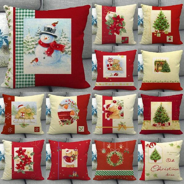 cushion/decorative pillow christmas style cushion cover patchwork cotton linen throw sofa party decor pillowcover home pillowcase
cushion/decorative pillow christmas style cushion cover patchwork cotton linen throw sofa party decor pillowcover home pillowcase