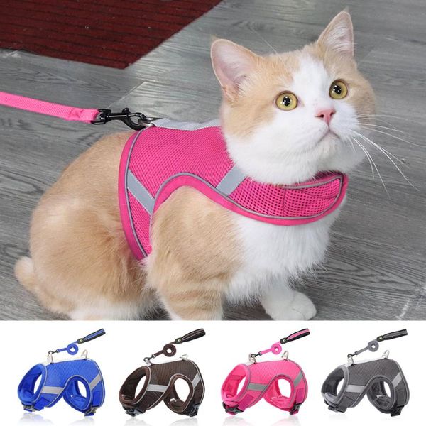 cat collars & leads mesh harness reflective dogs puppy harnesses leash breathable samll vest for chihuahua yorkshire walking
cat collars & leads mesh harness reflective dogs puppy harnesses leash breathable samll vest for chihuahua yorkshire walking