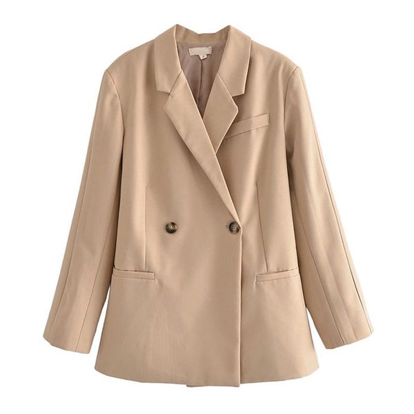 women's suits & blazers yenkye fall women simplicity khaki blazer mujer double breasted long sleeve casual loose suit outerwear veste f, White;black
women's suits & blazers yenkye fall women simplicity khaki blazer mujer double breasted long sleeve casual loose suit outerwear veste f, White;black