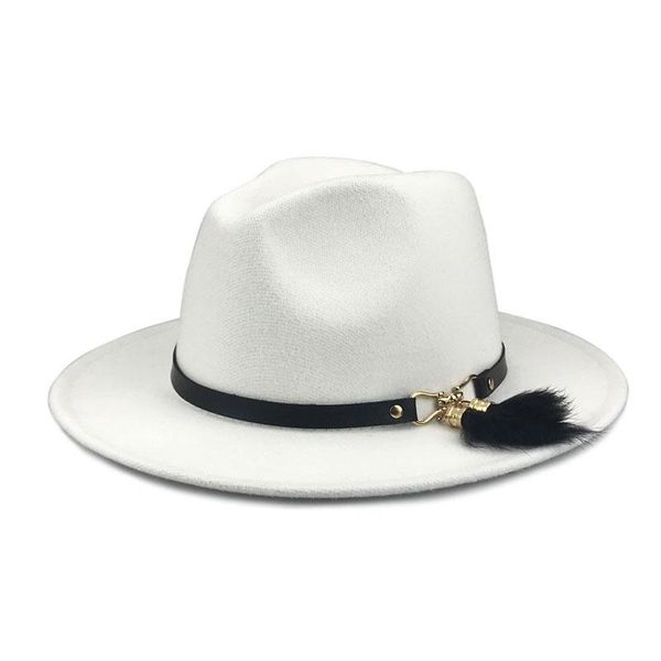 wide brim hats women's cap autumn winter felt black for men fedoras jazz hat european american buckle strap fashion 2021 bowler couples, Blue;gray
wide brim hats women's cap autumn winter felt black for men fedoras jazz hat european american buckle strap fashion 2021 bowler couples, Blue;gray