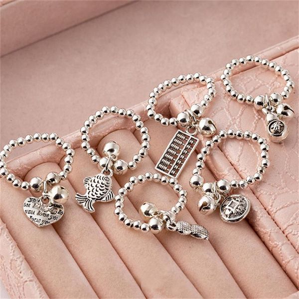 vintage tibetan metal bell elastic ring for women girl cute ethnic lucky cat abacus pendant bead jewelry(random) cluster rings, Golden;silver
vintage tibetan metal bell elastic ring for women girl cute ethnic lucky cat abacus pendant bead jewelry(random) cluster rings, Golden;silver