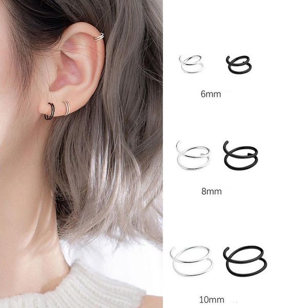 sterling silver hoop earrings lobe cartilage daith piercing jewelry for women 3pairs/lot & huggie, Golden;silver
sterling silver hoop earrings lobe cartilage daith piercing jewelry for women 3pairs/lot & huggie, Golden;silver