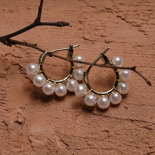 hoop & huggie u-magical temperament simulation pearl beaded earrings for women textured gold metallic jewelry accessories, Golden;silver
hoop & huggie u-magical temperament simulation pearl beaded earrings for women textured gold metallic jewelry accessories, Golden;silver