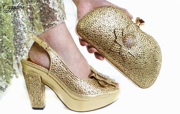 dress shoes pretty gold african high heel sandal with evening bag set rhinestones gl1912-3 height .5cm, Black
dress shoes pretty gold african high heel sandal with evening bag set rhinestones gl1912-3 height .5cm, Black