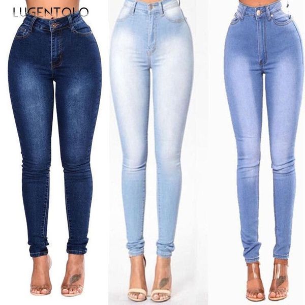 lugentolo women's jeans high-waisted elastic slim pencil skinny fashion female long casual, Blue
lugentolo women's jeans high-waisted elastic slim pencil skinny fashion female long casual, Blue