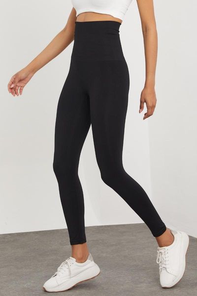 women's leggings black recovery and thinning lok stitched non-slip elastic super high waist corset tights 21899 
women's leggings black recovery and thinning lok stitched non-slip elastic super high waist corset tights 21899