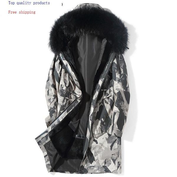 men's leather & faux 2021 real fur coat men winter jacket long parka liner raccoon collar plus size parkas st9syjp040 kj3632, Black
men's leather & faux 2021 real fur coat men winter jacket long parka liner raccoon collar plus size parkas st9syjp040 kj3632, Black
