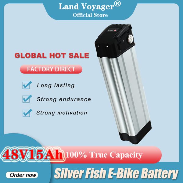 land voyager 48v15ah batteries pack bottom discharge electric bike bicycle 48v 18650 lithium cells silver fish ebike battery with 20a bms
land voyager 48v15ah batteries pack bottom discharge electric bike bicycle 48v 18650 lithium cells silver fish ebike battery with 20a bms