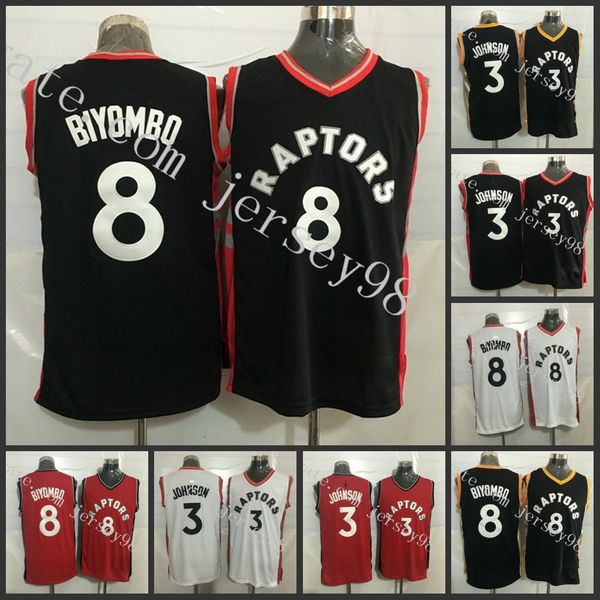 toronto raptors men #8 bismack biyombo #3 ja mes johnson men retro jersey, Black
toronto raptors men #8 bismack biyombo #3 ja mes johnson men retro jersey, Black