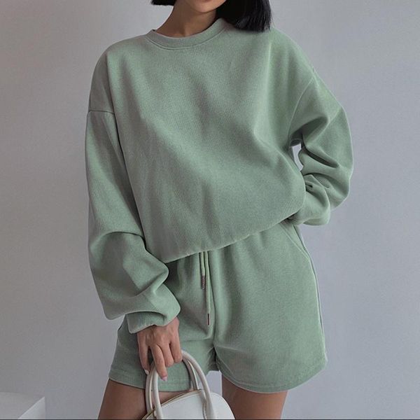 women's tracksuits women 2 piece sets casual sports solid suit summer autumn long sleeve sweatshirt shorts outfit, Gray
women's tracksuits women 2 piece sets casual sports solid suit summer autumn long sleeve sweatshirt shorts outfit, Gray